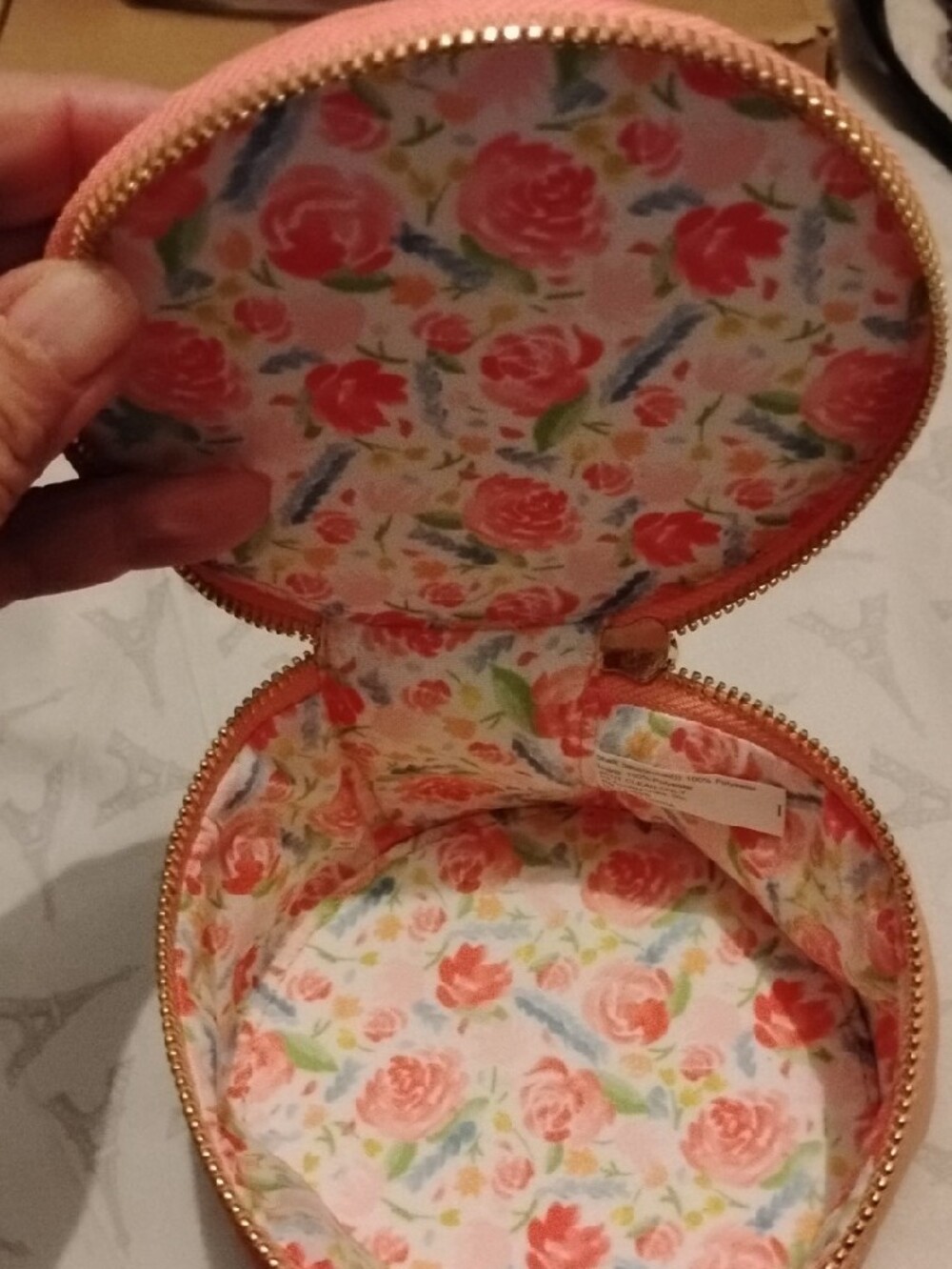 Bath & Body Works Champagne Toast Gift Trio w/ Round Zipper Pouch Jewelry Holder - Picture 2 of 2
